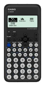 Инженерный настольный калькулятор Casio fx-82CW с 12-разрядным дисплеем, батарейным питанием, черный