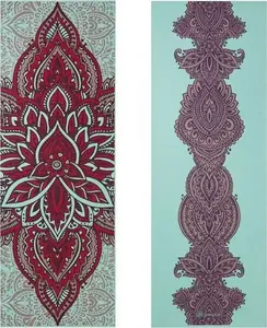 Yoga mat Gaiam Zara Rouge (model 63368) - standard thickness, non-slip design