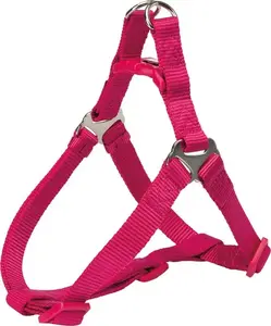Trixie dog harness Premium One Touch, size S 40–50 cm, width 15 mm, fuchsia
