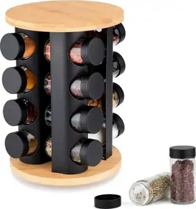 Rotating Spice Rack Elitehoff E-8253 with 16 Containers — countertop organizer