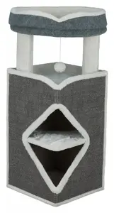 Cat scratching tower Trixie Arma, freestanding, grey, 540×540×9800 mm