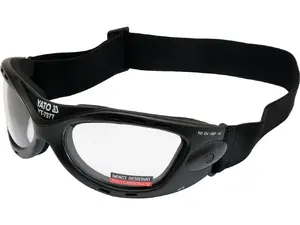 Safety goggles YATO YT-7377 — Nylon frame, Polycarbonate lens, Black