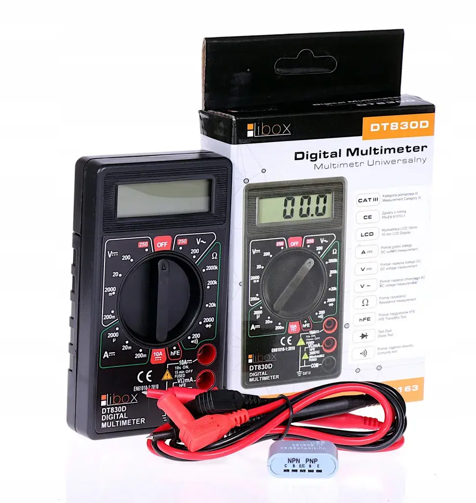 Digitālais multimetrs LIBOX DT830D LB0163 Photo 2