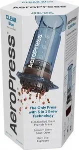 Coffee Maker AeroPress Clear Blue by AeroPress — Manual Immersion/Press Brewer