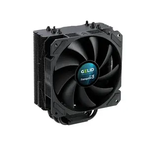 Gaisa dzesētājs Gelid Rev.5 Tranquillo, ventilators 120 mm, 700–1600 apgr./min, HDB, 120×72×154 mm, melns