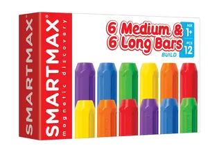 Конструктор Iuvi SmartMax XT set — 12 шт. (6 средних + 6 длинных стержней), 1+
