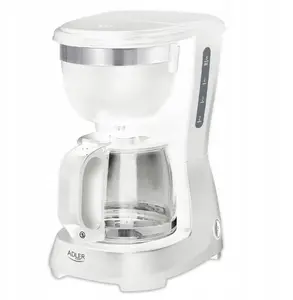 Pilienveida kafijas automāts Adler AD 4381 — tilpums 0,6 l, balts