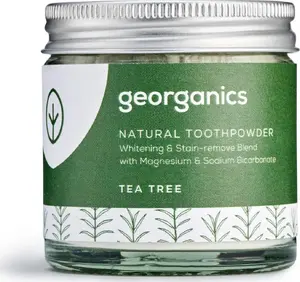 Tooth Cleaning Powder Georganics Tea Tree 60 ml – natural oral care powder