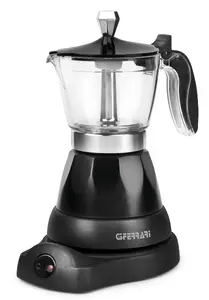 Electric moka pot G3FERRARI G10028 — fully-auto, ground coffee, 3 cups, 400 W, black