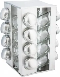Spice Rack KingHoff KH-4007 — Rotating Stand with 16 Containers