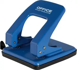 Caurumu perforators Office Products līdz 40 lapām, zils, modelis 18052511-01