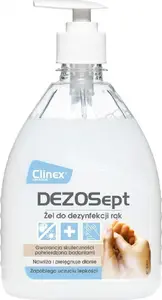 Roku dezinfekcijas želeja Clinex Dezosept 500 ml, vīrusiznīcinošs