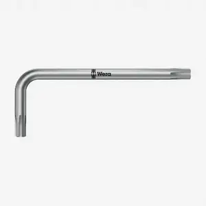 Hex L-handle Ribe Pin Key Wera M4 x 63 mm (023605) — Ribe tip L-shank, 63 mm length