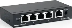Unmanaged Network Switch Reyee RG-ES105D — 5 ports 100 Mbps, Metal Desktop Case