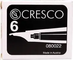 Ink Cartridges for Fountain Pen Cresco 6 pcs — black — CRES0185