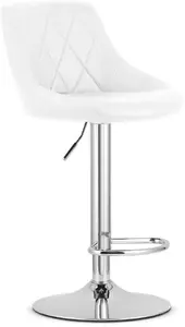 Bar stool Signal Leobert Kast — white seat, silver base (model_3951_1-KAST-AREX66)