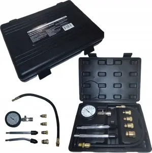 Engine Compression Tester Forsage F-908G1, 8 pcs, 0–21 bar, adapters M10–M18