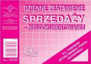 Michalczyk & Prokop Dzienne zestawienie sprzedaży nieudokumentowanej Typ R5 - paper form (MPN WIKR-009239)