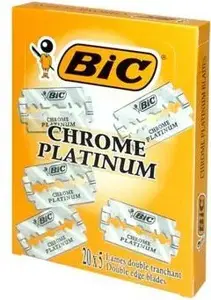 Safety razor blades BIC Chrome Platinum pack 1-op 20pcs x5, model 79701502