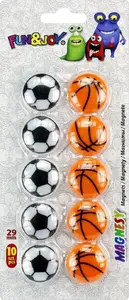 Magnet pins for boards Titanum FUN&JOY 29 mm, 10 pcs (spherical heads)