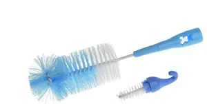 Bottle and Nipple Brush akuku Miś – akuku ALA0338, compact cleaning brush for baby bottles and teats