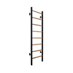 Sienas stīks BenchK 200B, maksimālā slodze 150 kg, platums 670 mm, augstums 2300 mm, melns ar koka apdari