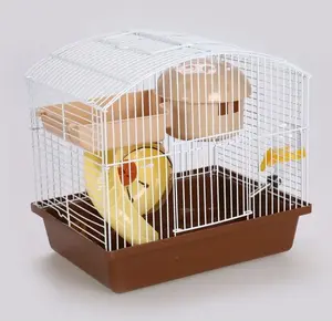 Grauzēju būris Panama Pet PP-50629 pagaidu uzturēšanai 27×20,5×25,5 cm balti/brūns