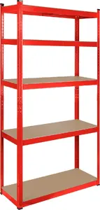 Металлический стеллаж Rebel Tools Regał RB-1251R 180×90×40 см, красный