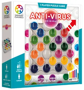 Настольная игра Smart Games Anti-Virus SG520 — логическая соло-головоломка, 7+, многоцветная