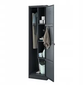 Metal utility cabinet Jan Nowak AGNES 500 x 1850 x 500 mm, anthracite