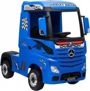 Электромобиль-грузовик LEAN Sport Mercedes Actros MP4 — на аккумуляторе, синий лакированный