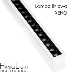 Griestu LED lampa HanksLight HanksLight lineāra pakaramā 1264 mm 21W augšā / 36W lejā 4000K AC230V balta/alumīnijs