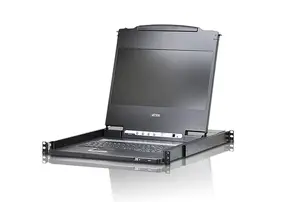 Rack console ATEN CL6700MW-ATA-EG 17.3" LCD, DVI-D/HDMI/VGA, USB keyboard/mouse, 1U, black