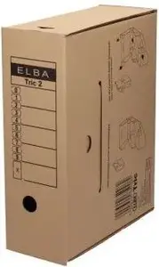 Archive storage box Elba TRIC 2 270x110x340 mm brown