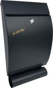 Mailbox, No name SKL A4WT 144, A4 size slot, anthracite finish