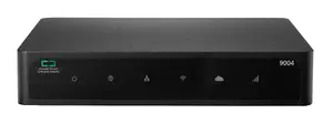 Gateway HPE Aruba Networking 9004 4-Port GbE RJ45 – supports 2000 clients, 32 APs, black, 12V DC