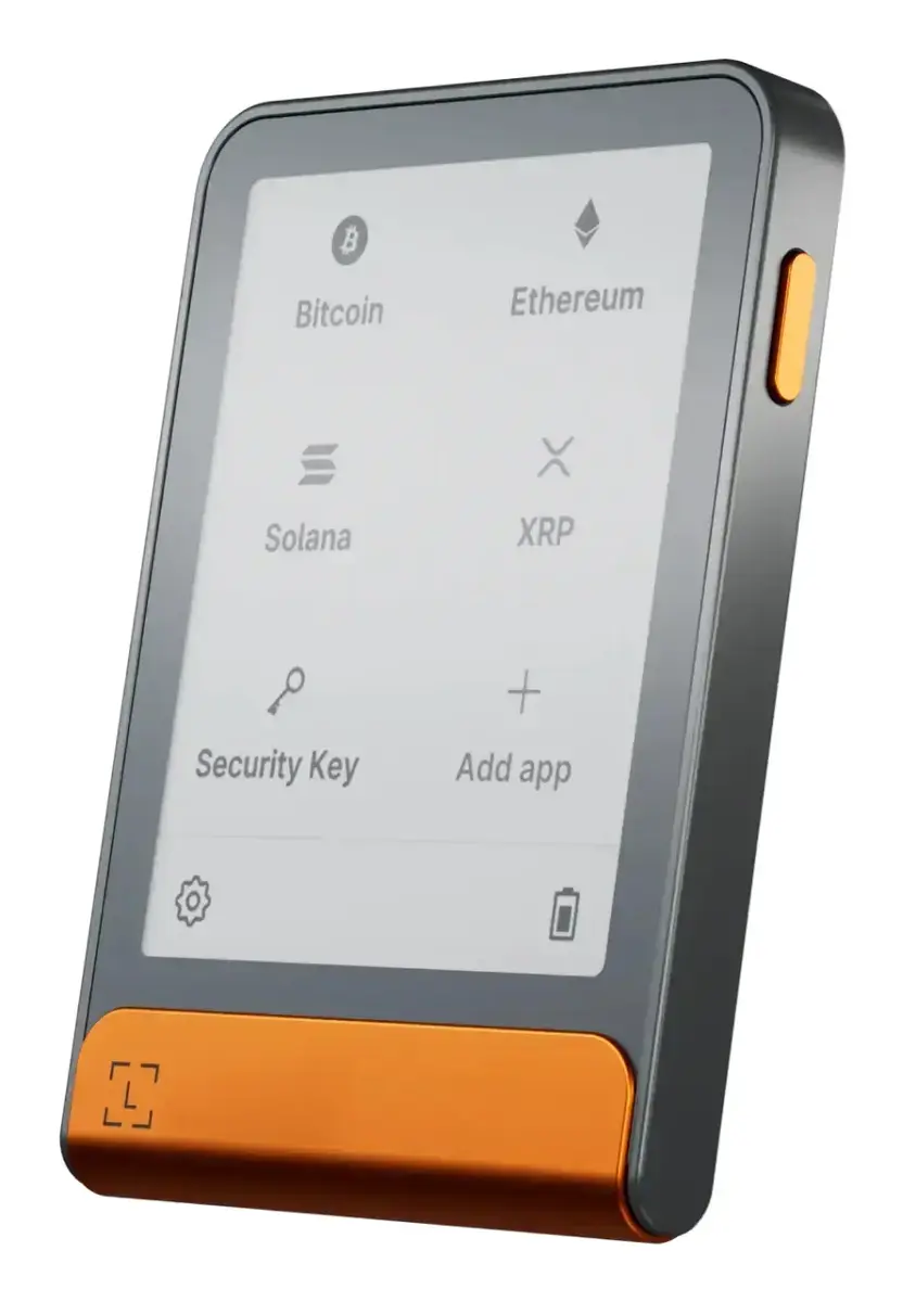 Аппаратный кошелёк Ledger Flex — серо‑оранжевый Photo 2