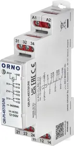 Installational Relay ORNO OR-PI-457/3/UNI 3‑pole 8 A, Control 12–230 V AC/DC