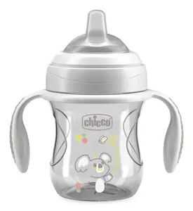Бутылочка для кормления CHICCO 200 мл серого цвета модель CHI000642