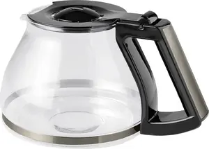 Glass Carafe for Melitta AromaFresh RWT Coffee Maker — Black with Stainless Steel Trim