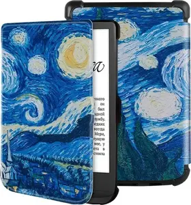Vāciņš Strado priekš Pocketbook Lux 4/5 627/628 (Starry) — universāls e-lasītāja maciņš