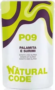 Влажный корм для кошек Natural Line s.r.l NATURAL CODE KOT 70 г Бонито/суирими, пакет