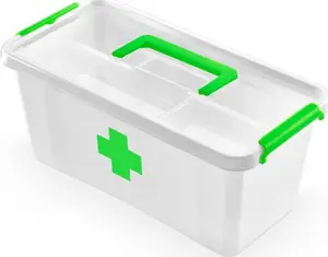 Pirmās palīdzības komplekts ORPLAST Apteczka Antibacterial First aid 8.0 ar rokturi un ieliktni 40x20