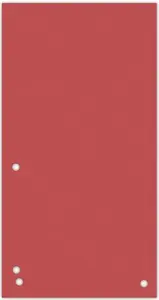Divider sheets Donau 1/3 A4 cardboard dividers red, model 8620100-04PL
