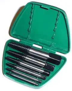 Screw Extractor Set Jonnesway AG010048 for Damaged/Broken Screws M3–M18, 5 pcs