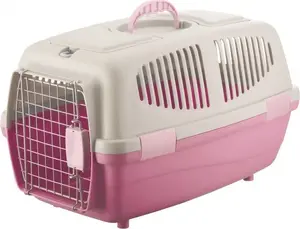 Dog Transporter Barry King BK-14101, 55×35×32.5 cm, gray/pink