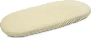 Fitted Frotte Stroller Sheet Sensillo 35x75 cm Cream