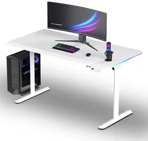 Игровой стол Ultradesk QUEST 140x70 см регулируемый по высоте 72–120 см белый