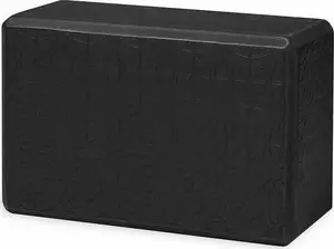 Yoga Block Gaiam Embossed Black 63438 – foam support for poses