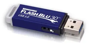 USB flash drive iStorage Kanguru FlashBlu30 64 GB USB 3.2 Gen 1 (USB 3.0) Type-A, swivel, physical write-protect switch, blue
